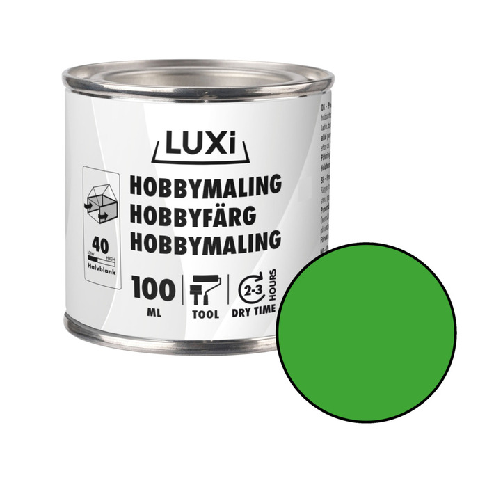 Hobbymaling grønn 100 ml - Luxi